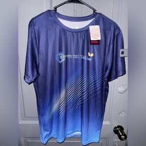 Butterfly shirt blue enjoy your table tennis’s game singapore men size L